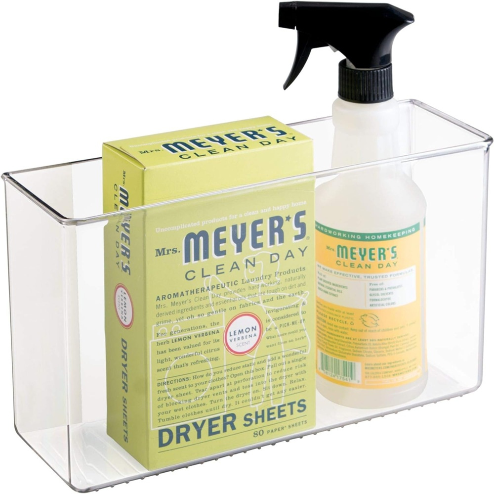 Självhäftande Förvaring, LARGE RPET AFFIXX BIN, 28 x 9 x H 16 cm. Transparent i gruppen Förvaring / Förvaringslådor / Småförvaring / Hyllor hos SmartaSaker.se (42511)