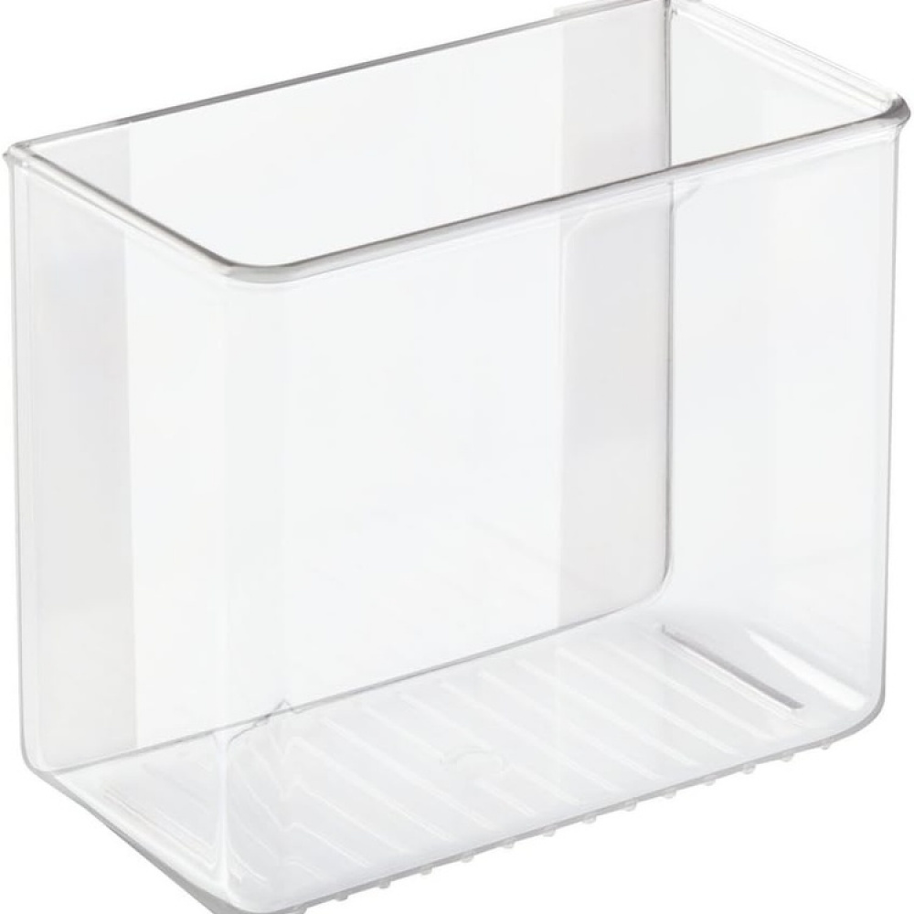 Självhäftande Förvaring, SMALL RPET AFFIXX BIN, 15 x 7,5 x H 12,5 cm, Transparent i gruppen Förvaring / Förvaringslådor / Småförvaring / Hyllor hos SmartaSaker.se (42512)