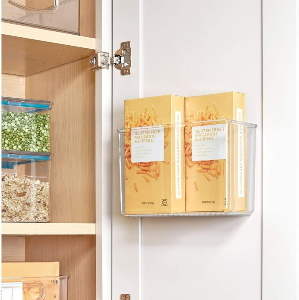 Självhäftande Förvaring, SMALL RPET AFFIXX BIN, 15 x 7,5 x H 12,5 cm, Transparent i gruppen Förvaring / Förvaringslådor / Småförvaring / Hyllor hos SmartaSaker.se (42512)