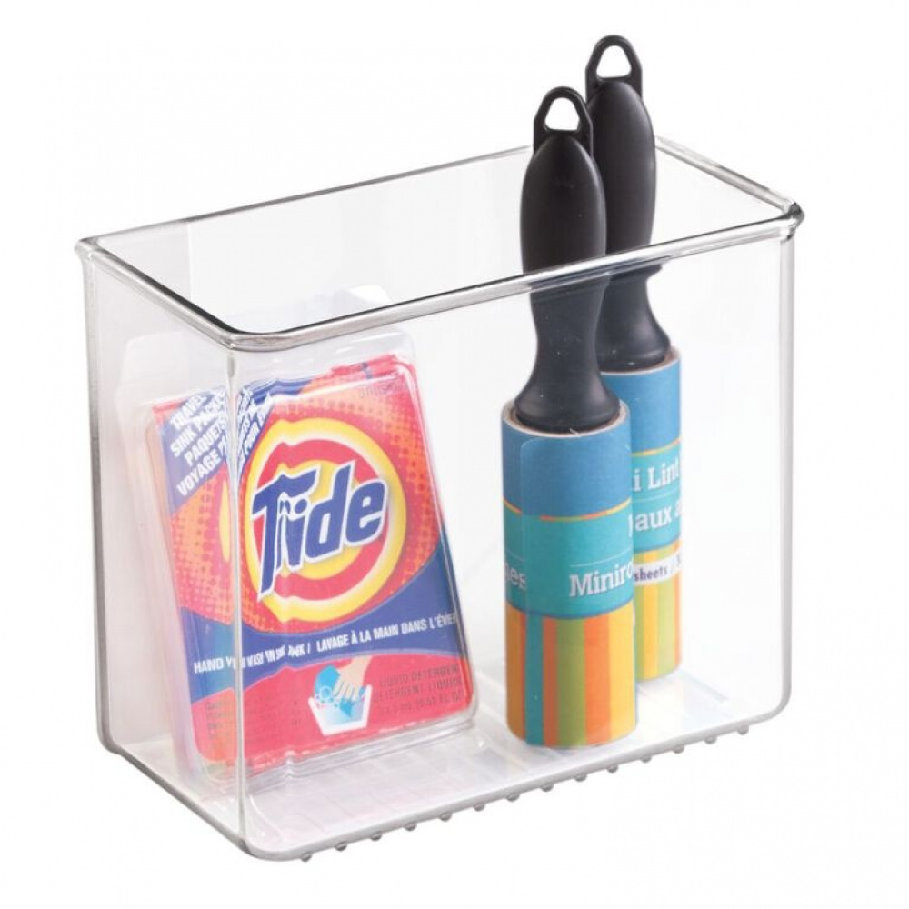 Självhäftande Förvaring, SMALL RPET AFFIXX BIN, 15 x 7,5 x H 12,5 cm, Transparent i gruppen Förvaring / Förvaringslådor / Småförvaring / Hyllor hos SmartaSaker.se (42512)