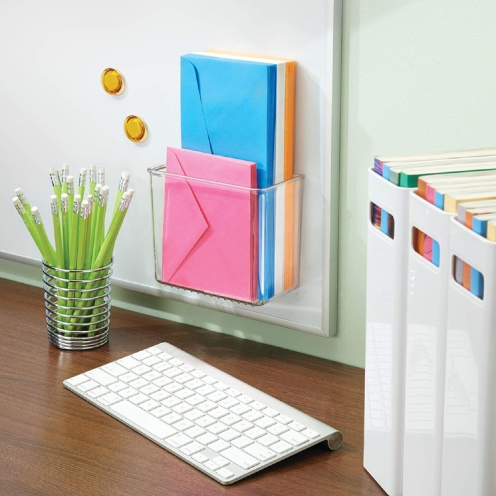 Självhäftande Förvaring, SMALL RPET AFFIXX BIN, 15 x 7,5 x H 12,5 cm, Transparent i gruppen Förvaring / Förvaringslådor / Småförvaring / Hyllor hos SmartaSaker.se (42512)