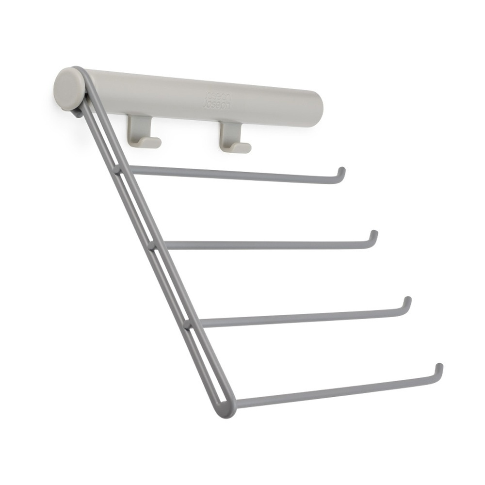Självhäftande Hållare för Slipsar / Skärp, ORDERLY TIE & BELT RACK, Joseph Joseph, Ecru / Ljusgrå i gruppen Förvaring / Garderobsförvaring hos SmartaSaker.se (42514)