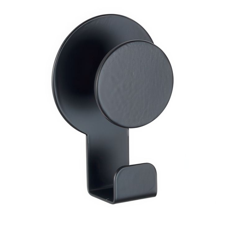 Självhäftande krok i metall, BLANDAS DUBBELKROK, 5 x H 7,5 cm, Svart i gruppen Förvaring / Magneter och självhäftande / Självhäftande krokar hos SmartaSaker.se (42521)