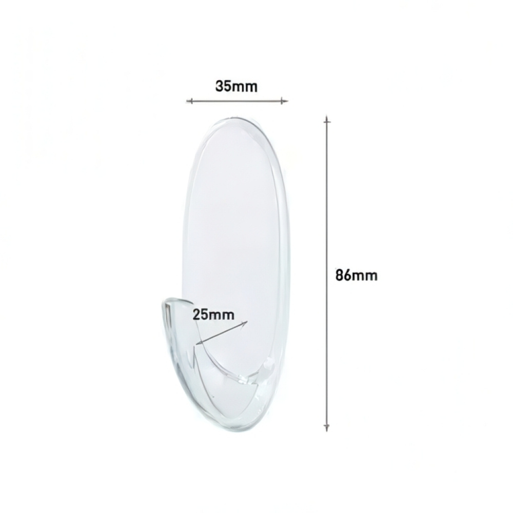 Självhäftande krok, Avtagbar, COMMAND LARGE, 3,5 x H 8,6 cm, Klar i gruppen Förvaring / Badrumsförvaring hos SmartaSaker.se (42522)