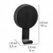 Självhäftande Krokar, 2 st, LARGE STATIC-LOC PAVIA, 6 x 3,5 x H 10 cm, Svarta Självhäftande Krokar, 2 st, LARGE STATIC-LOC PAVIA, 6 x 3,5 x H 10 cm, Svarta
