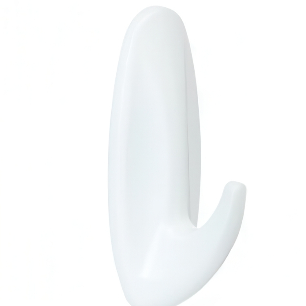 Självhäftande krokar, Avtagbara, 2 st, COMMAND MEDIUM, 2,9 x H 7,9 cm, Vit i gruppen Förvaring / Magneter och självhäftande / Självhäftande krokar hos SmartaSaker.se (42526)