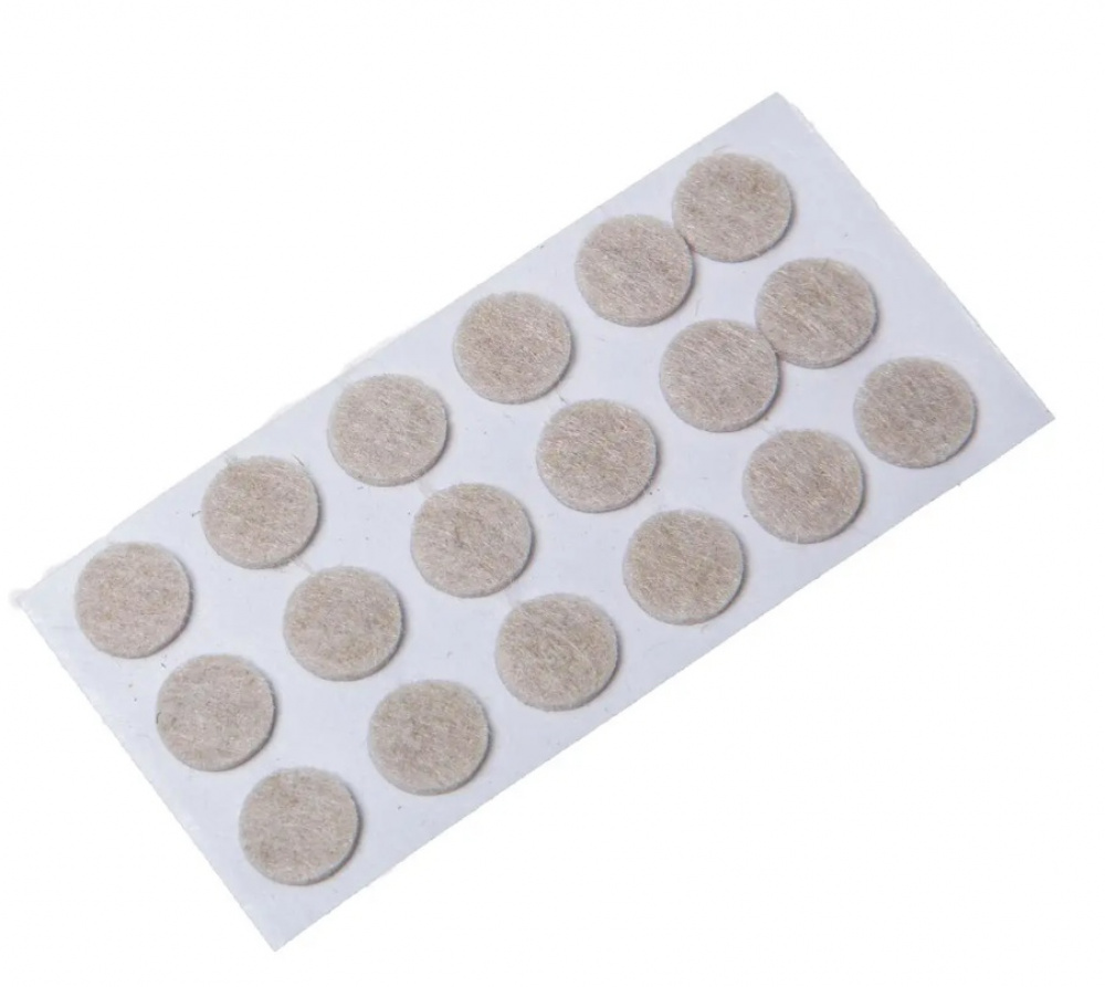 Självhäftande Möbeltassar, 144 st, BIG PACK FURNITURE PADS, Beige i gruppen Förvaring / Städförvaring och sopsortering / Lådmattor hos SmartaSaker.se (42532)