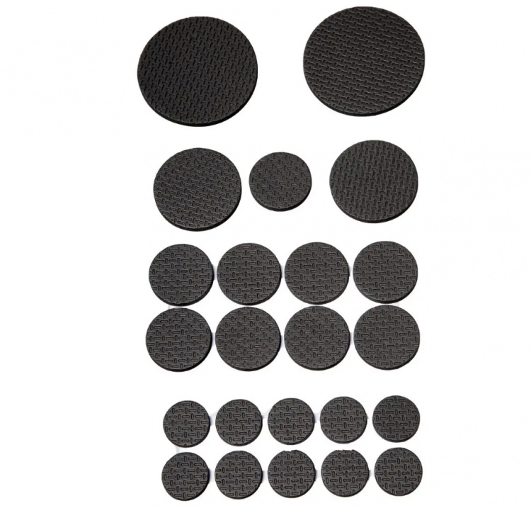 Självhäftande Möbeltassar, 50 st, BIG PACK FURNITURE PADS, Svarta i gruppen Förvaring / Städförvaring och sopsortering / Lådmattor hos SmartaSaker.se (42533)