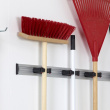 Skena med 3 redskapshållare, TOOLFLEX, 50 cm, Aluminium / Svart Skena med 3 redskapshållare, TOOLFLEX, 50 cm, Aluminium / Svart