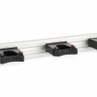 Skena med 3 redskapshållare, TOOLFLEX, 50 cm, Aluminium / Svart Skena med 3 redskapshållare, TOOLFLEX, 50 cm, Aluminium / Svart