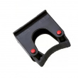 Skena med 3 redskapshållare, TOOLFLEX, 50 cm, Aluminium / Svart Skena med 3 redskapshållare, TOOLFLEX, 50 cm, Aluminium / Svart