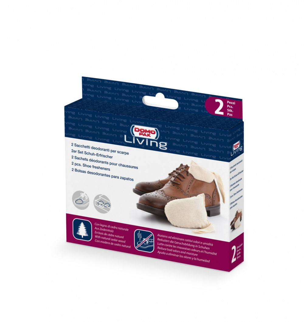 Sko Fresheners med ceder, 2 st påsar, SACCHETTI DEODORANTI, Off White i gruppen Förvaring / Garderobsförvaring hos SmartaSaker.se (42544)
