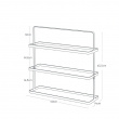 Skohylla , smalt och flyttbart, Metall, TOWER WIDE, 50 x 14 x H 45,5 cm, Yamazaki, Vit Skohylla , smalt och flyttbart, Metall, TOWER WIDE, 50 x 14 x H 45,5 cm, Yamazaki, Vit