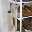 Skohylla med 6 hyllplan, TOWER WOOD TOP, 66 x 25 x H 87 cm, Yamazaki Skohylla med 6 hyllplan, TOWER WOOD TOP, 66 x 25 x H 87 cm, Yamazaki