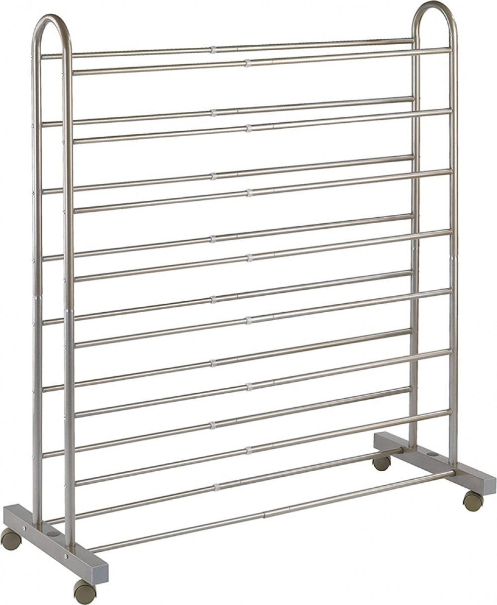 Skohylla med hjul, Expanaderbar, GIANT, 67~116 x 43 x H 125,5 cm, Brons i gruppen Förvaring / Hallförvaring / Skohyllor hos SmartaSaker.se (42561)
