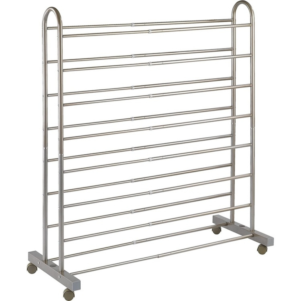 Skohylla med hjul, Expanaderbar, GIANT, 67~116 x 43 x H 125,5 cm, Brons i gruppen Förvaring / Hallförvaring / Skohyllor hos SmartaSaker.se (42561)