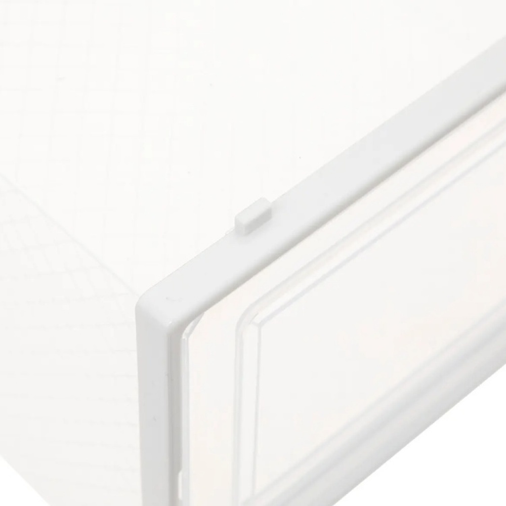 Skolåda, Stapelbar, MEDIUM RANGE CHAUS BOX, 33,5 x 23,2 x H 14 cm, Vit / Transparent i gruppen Förvaring / Garderobsförvaring / Skoförvaring hos SmartaSaker.se (42565)