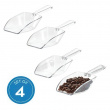 Skopor för torrvaror, 4 stycken, LARGE BASIC SCOOPS, Klara Skopor för torrvaror, 4 stycken, LARGE BASIC SCOOPS, Klara
