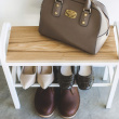 Skoställ / Pall, TOWER BENCH SHOE RACK, 48 x 19 x H 46 cm, Yamazaki Skoställ / Pall, TOWER BENCH SHOE RACK, 48 x 19 x H 46 cm, Yamazaki