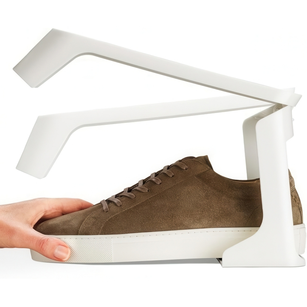 Skoställ, 2 stycken, SHOE-IN COMPACT, Joseph Joseph, Grå-beige i gruppen Förvaring / Garderobsförvaring / Skoförvaring hos SmartaSaker.se (42582)