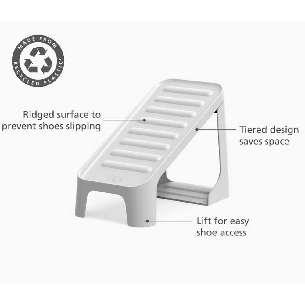Skoställ, 2 stycken, SHOE-IN COMPACT, Joseph Joseph, Grå-beige i gruppen Förvaring / Garderobsförvaring / Skoförvaring hos SmartaSaker.se (42582)