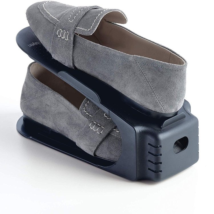 Skoställ, 3 st, Spar plats, SHOE ORGANIZER, Mörkgrå i gruppen Förvaring / Garderobsförvaring / Skoförvaring hos SmartaSaker.se (42584)