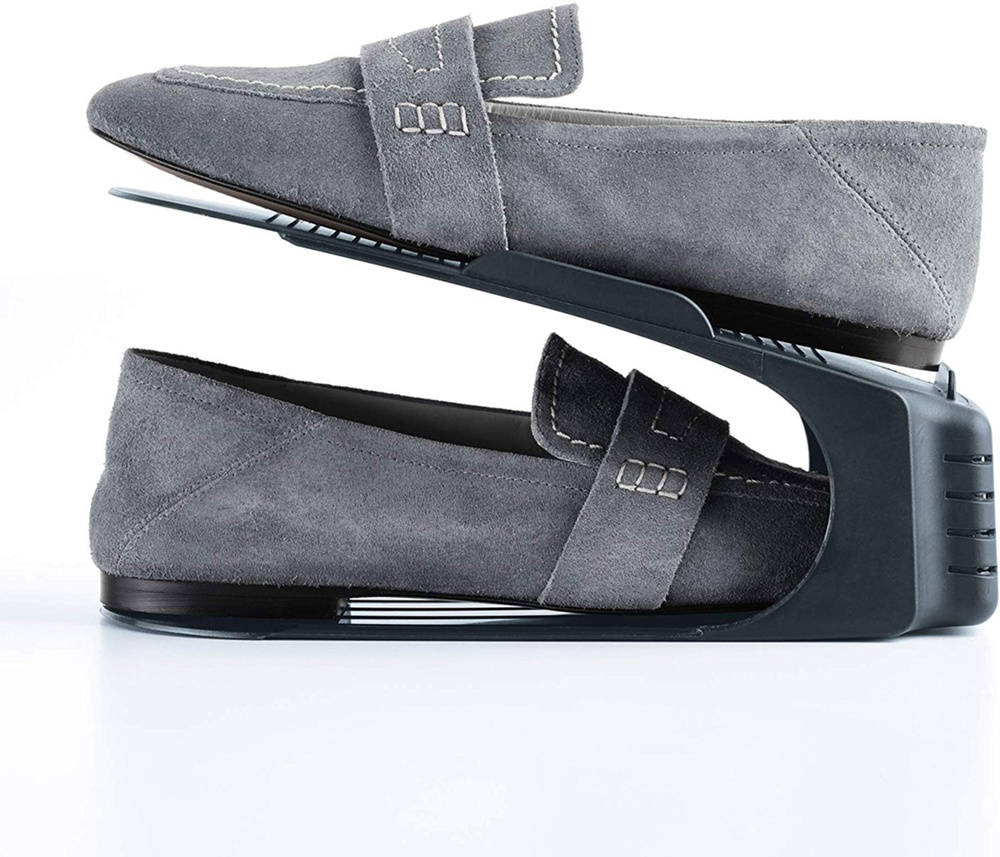 Skoställ, 3 st, Spar plats, SHOE ORGANIZER, Mörkgrå i gruppen Förvaring / Garderobsförvaring / Skoförvaring hos SmartaSaker.se (42584)