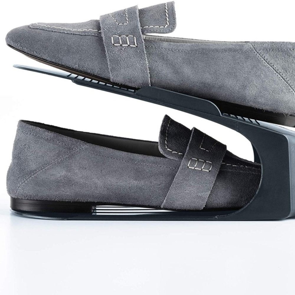 Skoställ, 3 st, Spar plats, SHOE ORGANIZER, Mörkgrå i gruppen Förvaring / Garderobsförvaring / Skoförvaring hos SmartaSaker.se (42584)
