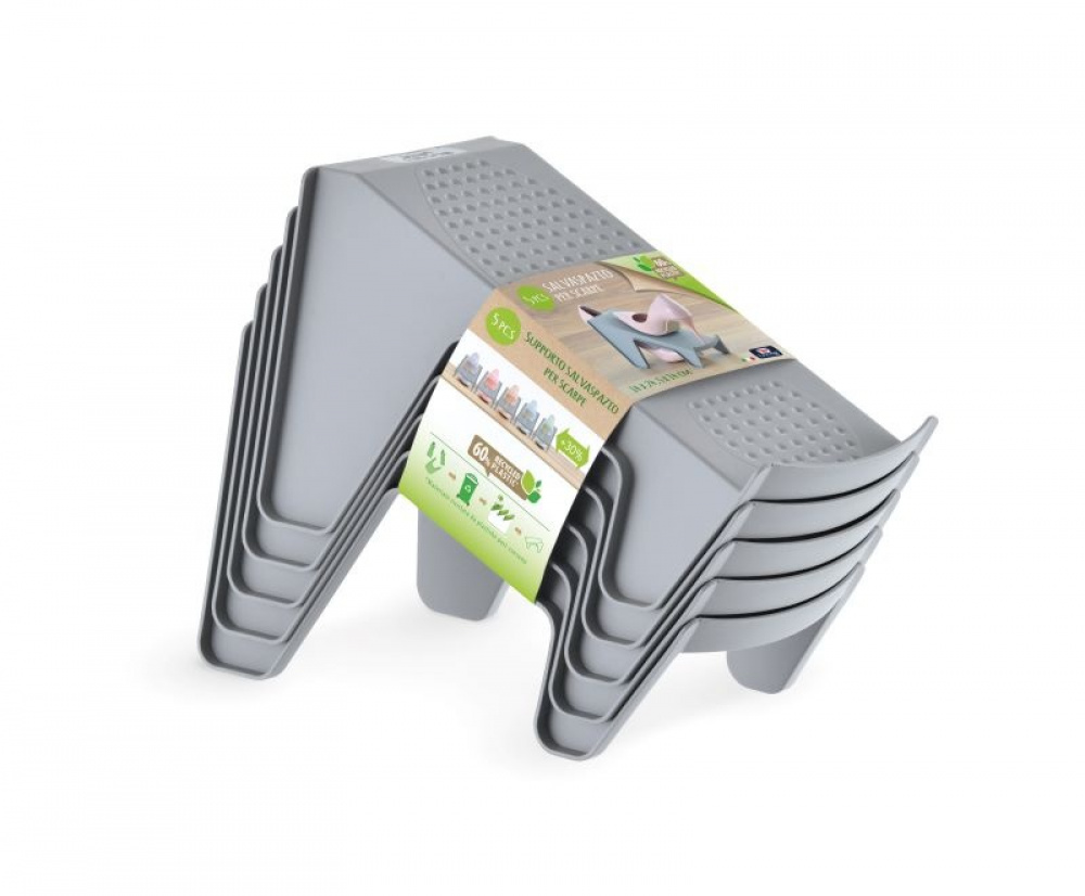 Skoställ, 5 st, ECO STEP - SPACE SAVING, Grå i gruppen Förvaring / Garderobsförvaring / Skoförvaring hos SmartaSaker.se (42587)