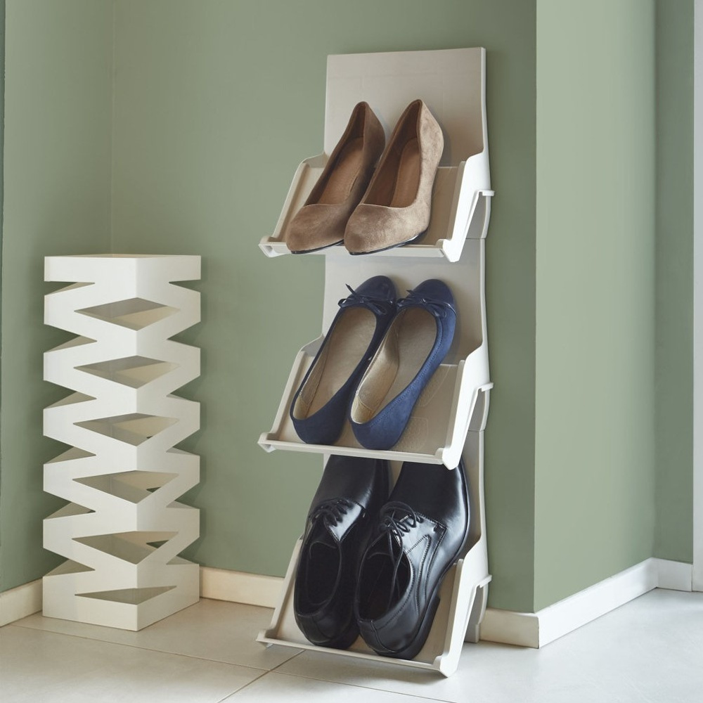 Skoställ, Modulärt, SLID SHOE ORGANIZER, 25 x 17,5 x H 27 cm, Sand i gruppen Förvaring / Garderobsförvaring / Skoförvaring hos SmartaSaker.se (42588)