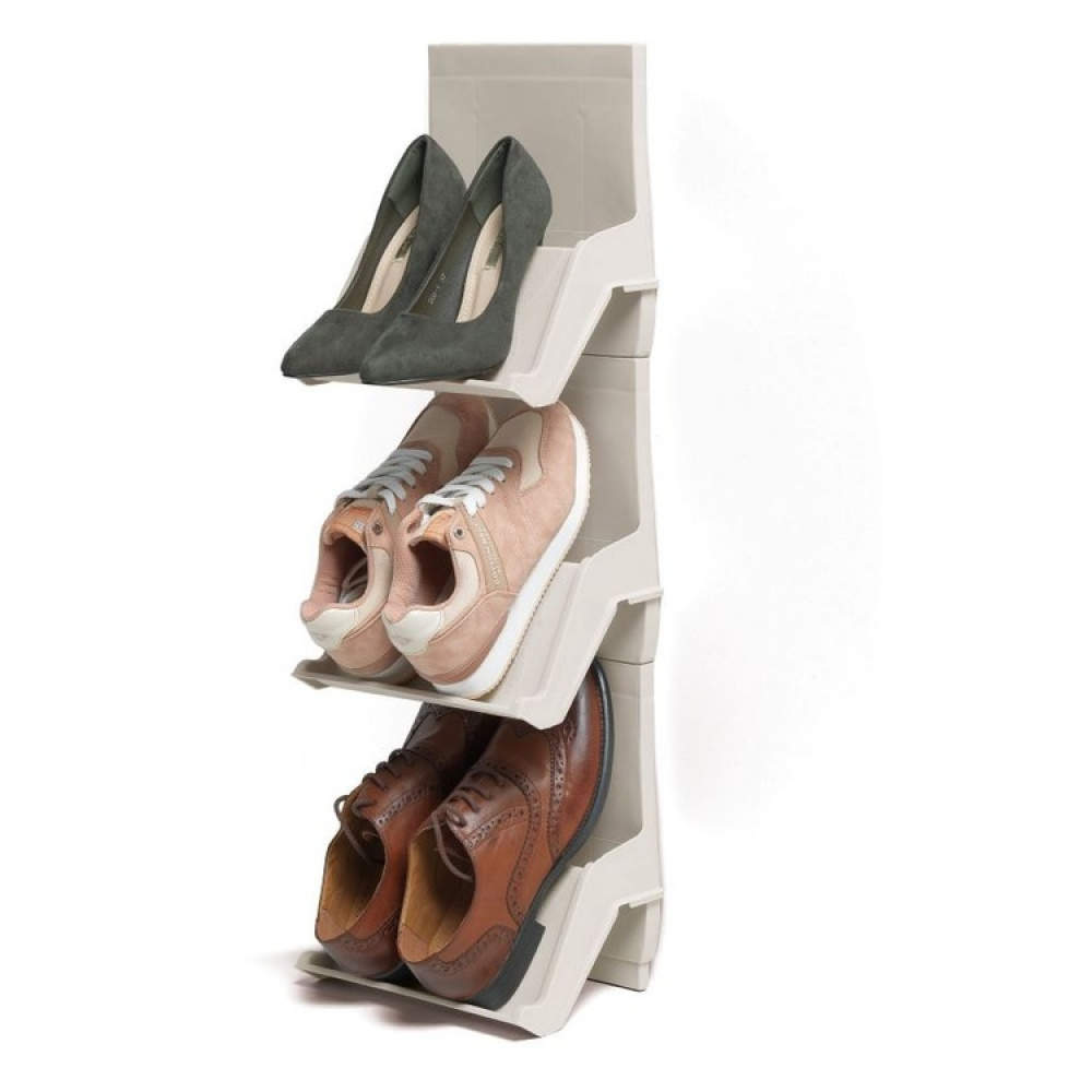 Skoställ, Modulärt, SLID SHOE ORGANIZER, 25 x 17,5 x H 27 cm, Sand i gruppen Förvaring / Garderobsförvaring / Skoförvaring hos SmartaSaker.se (42588)