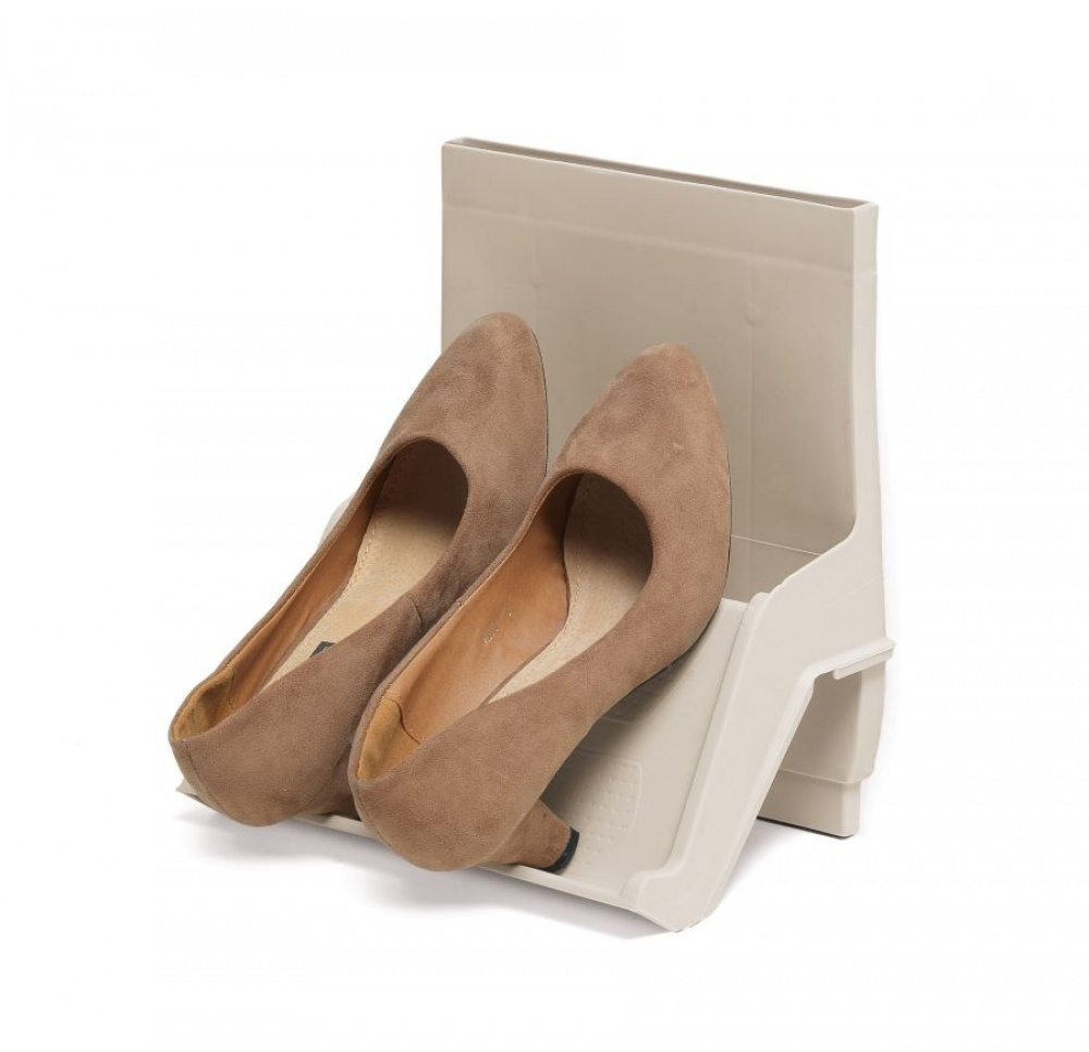 Skoställ, Modulärt, SLID SHOE ORGANIZER, 25 x 17,5 x H 27 cm, Sand i gruppen Förvaring / Garderobsförvaring / Skoförvaring hos SmartaSaker.se (42588)