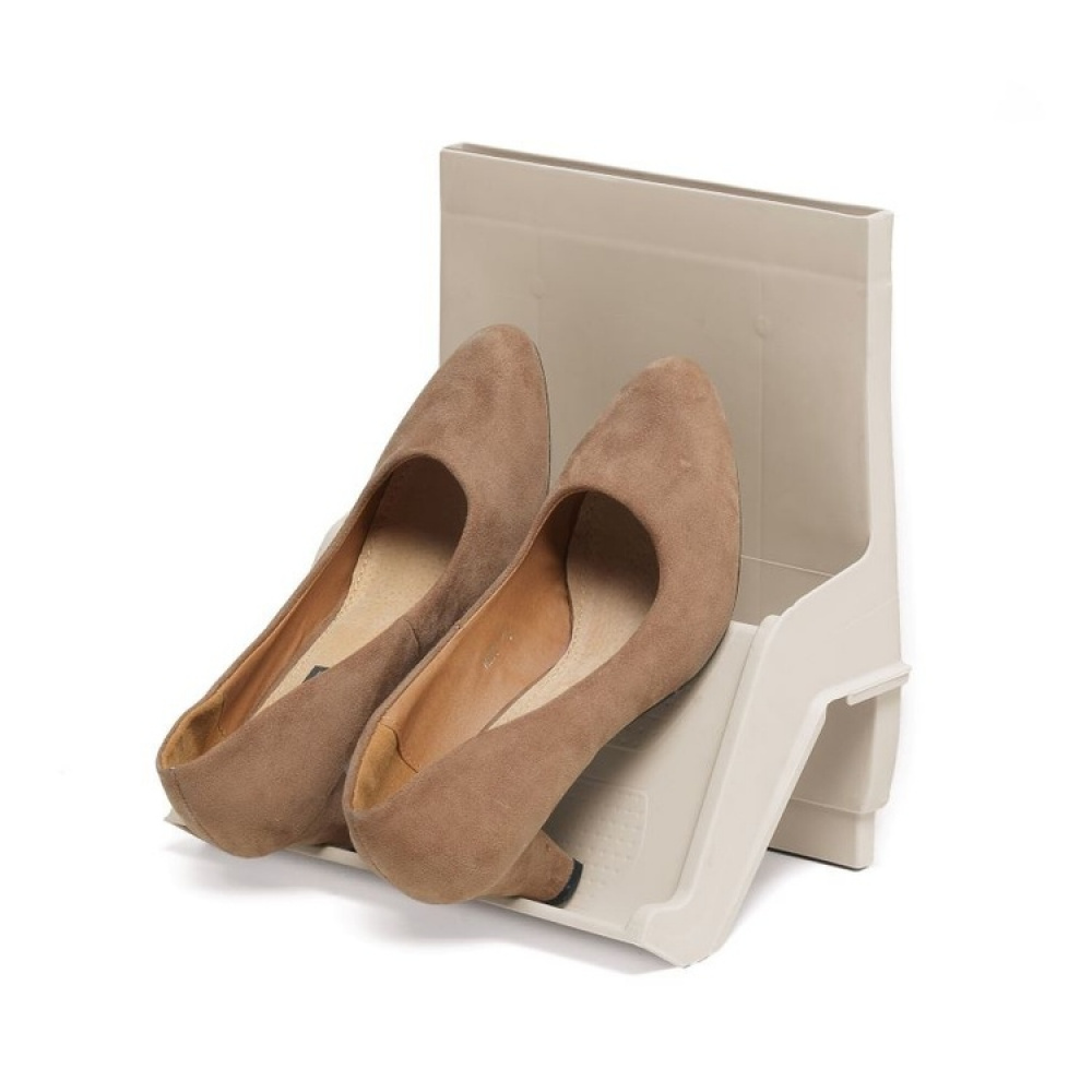 Skoställ, Modulärt, SLID SHOE ORGANIZER, 25 x 17,5 x H 27 cm, Sand i gruppen Förvaring / Garderobsförvaring / Skoförvaring hos SmartaSaker.se (42588)