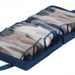 Skoväska för 6 par skor, BUSINES BLUE, 36,5 x 36,5 x 15,5 cm , Blå Skoväska för 6 par skor, BUSINES BLUE, 36,5 x 36,5 x 15,5 cm , Blå