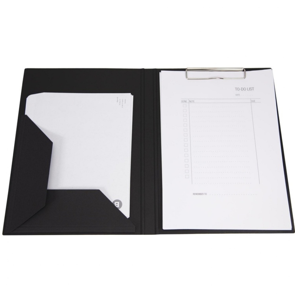 Skrivplatta / Mapp, A4 . BIGSO AMELIE CANVAS, Grå i gruppen Förvaring / Kontorsmaterial hos SmartaSaker.se (42600)