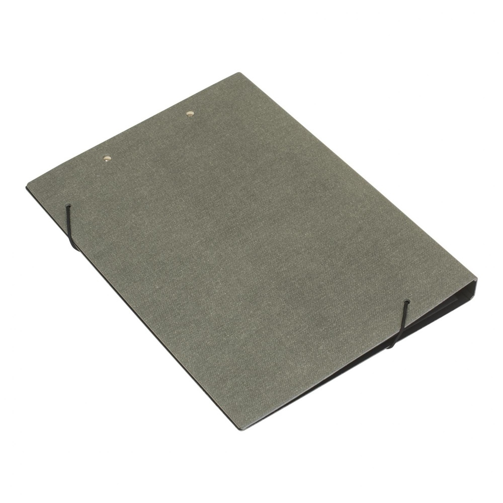 Skrivplatta / Mapp, A4 . BIGSO AMELIE CANVAS, Grå i gruppen Förvaring / Kontorsmaterial hos SmartaSaker.se (42600)