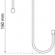 S-krok, JUMBO S-HAKE, Habo, 16 cm, Silver / röd S-krok, JUMBO S-HAKE, Habo, 16 cm, Silver / röd