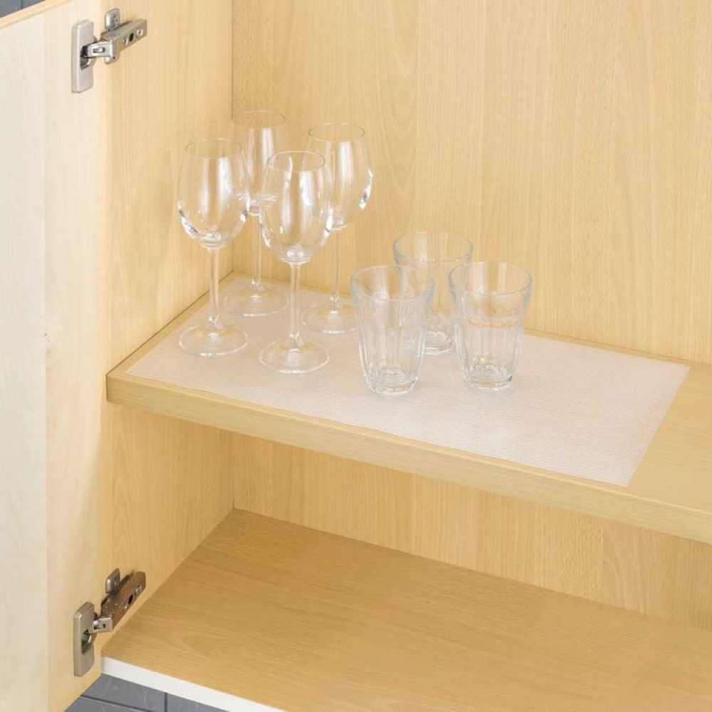 Skyddande matta för lådor och hyllor, ANTI-SLIP RIBBED, 150 x 50 cm i gruppen Förvaring / Köksförvaring / Organisera köksskåp hos SmartaSaker.se (42611)