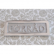 Skylt med ram, FÖRRÅD, 8,5 x H 3 cm, Exmez, Sandgjuten aluminium Skylt med ram, FÖRRÅD, 8,5 x H 3 cm, Exmez, Sandgjuten aluminium