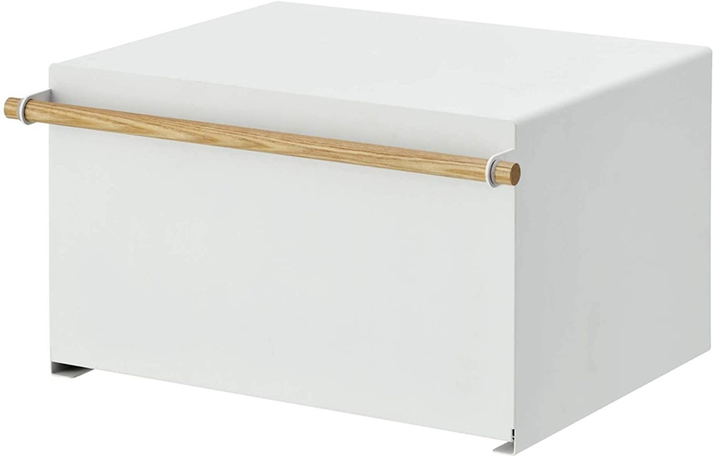 Skåp för torrvaror, Metall, TOSCA BREAD CASE, 43 x 36,5 x H 24 cm, Yamazaki, Vit i gruppen Förvaring / Köksförvaring hos SmartaSaker.se (42642)