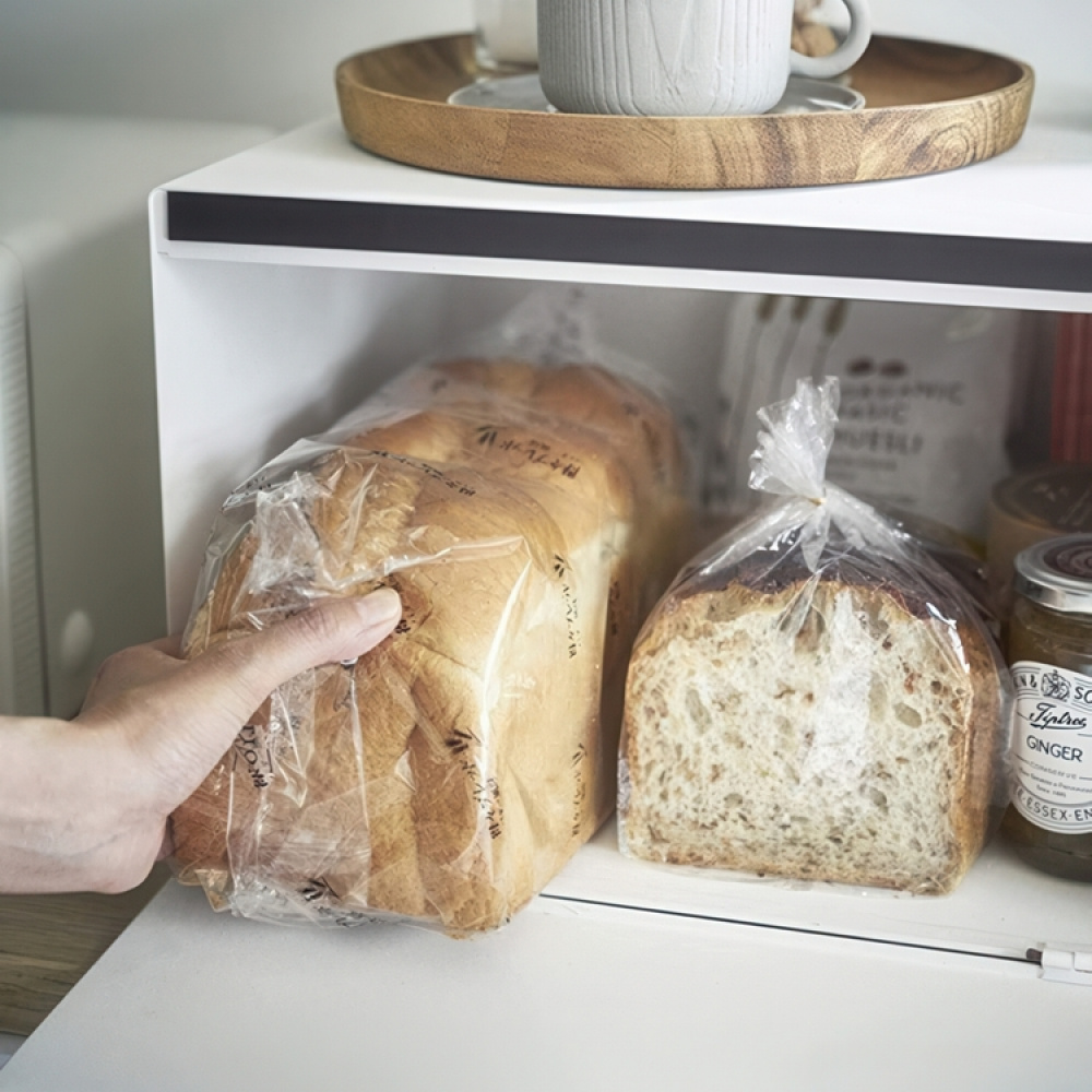 Skåp för torrvaror, Metall, TOSCA BREAD CASE, 43 x 36,5 x H 24 cm, Yamazaki, Vit i gruppen Förvaring / Köksförvaring hos SmartaSaker.se (42642)