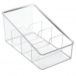 Sluttande Låda för kryddpåsar, bred, Fyra fack, COOKING PACKETS ORGANIZER, 15,2 x 26,7 cm, Transparent Sluttande Låda för kryddpåsar, bred, Fyra fack, COOKING PACKETS ORGANIZER, 15,2 x 26,7 cm, Transparent