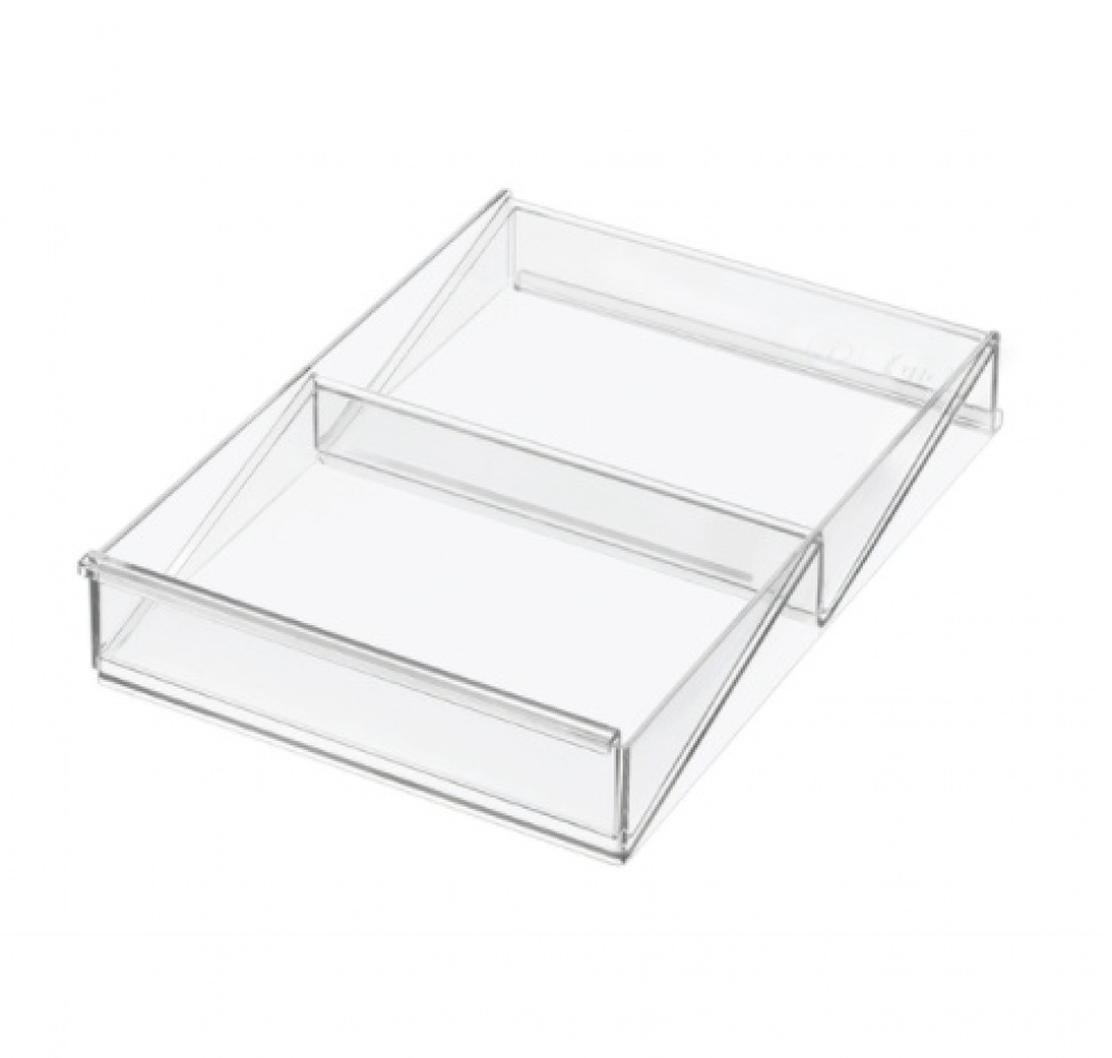 Sluttande smikställ, Utdragbart, THE HOME EDIT ANGELD ORGANIZER, 17,1 till 33 cm, Klar i gruppen Förvaring / Badrumsförvaring / Sminkförvaring hos SmartaSaker.se (42651)
