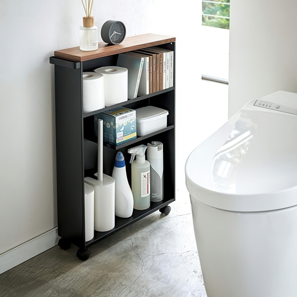 Smal förvaringsvagn, TOWER ROLLING SLIM CART, 13 x 47,5 x H 68 cm i gruppen Förvaring / Köksförvaring hos SmartaSaker.se (42653)