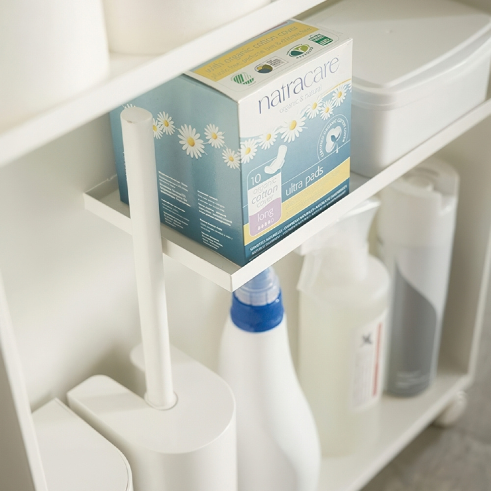 Smal förvaringsvagn, TOWER ROLLING SLIM CART, 13 x 47,5 x H 68 cm i gruppen Förvaring / Köksförvaring hos SmartaSaker.se (42653)