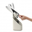 Sminkspegel med förvaring, VIVA PEDESTAL MIRROR COSMETIC ORGANISER, Joseph Joseph, Benvit Sminkspegel med förvaring, VIVA PEDESTAL MIRROR COSMETIC ORGANISER, Joseph Joseph, Benvit