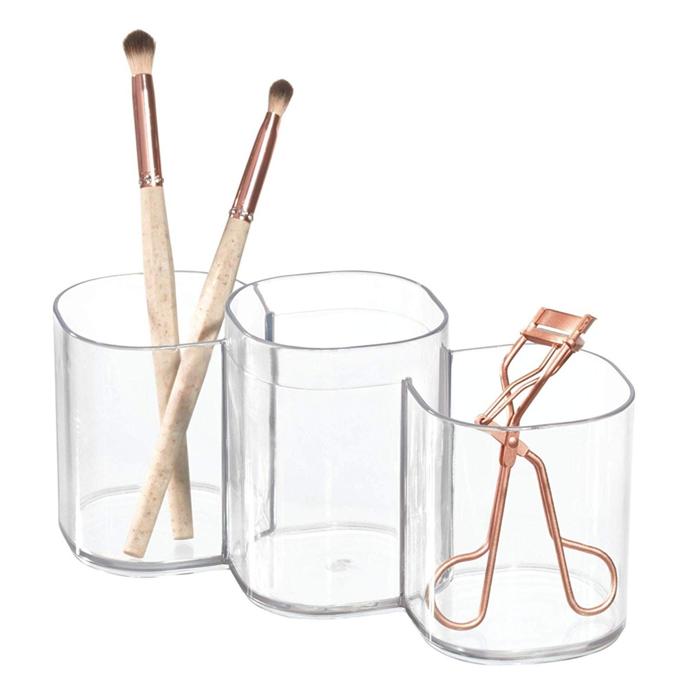 Sminkställ / mugg, 3 fack, COSMETIC TRIO CUP, Klar i gruppen Förvaring / Badrumsförvaring / Sminkförvaring hos SmartaSaker.se (42657)