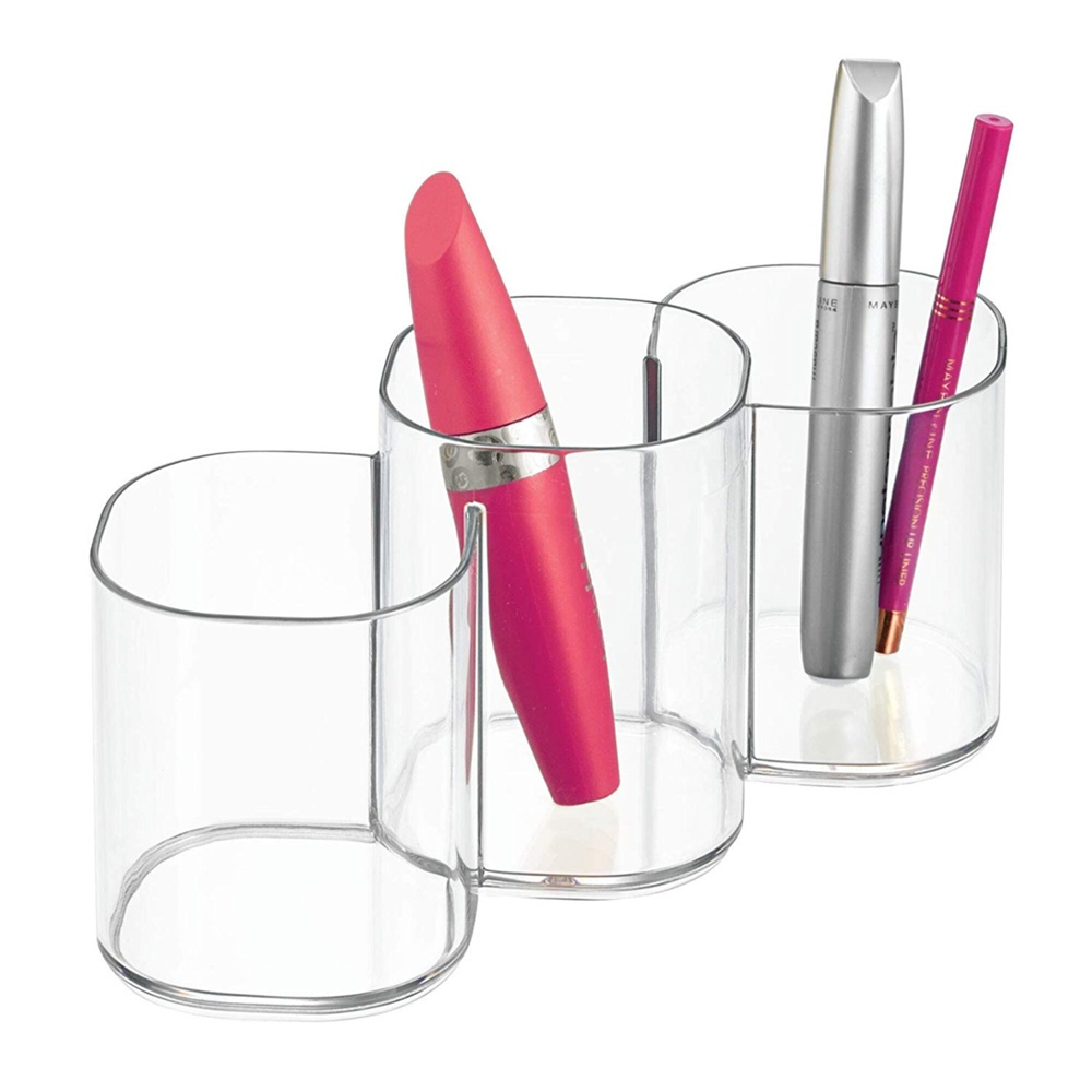 Sminkställ / mugg, 3 fack, COSMETIC TRIO CUP, Klar i gruppen Förvaring / Badrumsförvaring / Sminkförvaring hos SmartaSaker.se (42657)