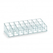 Sminkställ för Läppstift, 24 fack, LIVING LIPSTICK ORGANIZER, 22,7 x 9 x H 5 cm, Klar akryl Sminkställ för Läppstift, 24 fack, LIVING LIPSTICK ORGANIZER, 22,7 x 9 x H 5 cm, Klar akryl