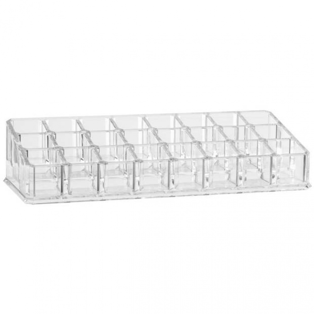 Sminkställ för Läppstift, 24 fack, SELENA ORGANISEUR MAQUILLAGE, 22,4 x 9,1 x H 5 cm, Klar i gruppen Förvaring / Badrumsförvaring / Sminkförvaring hos SmartaSaker.se (42661)